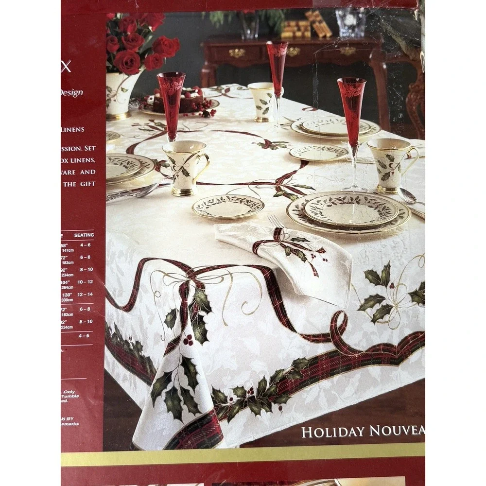 Lenox Holiday Nouveau Tablecloth 60x84